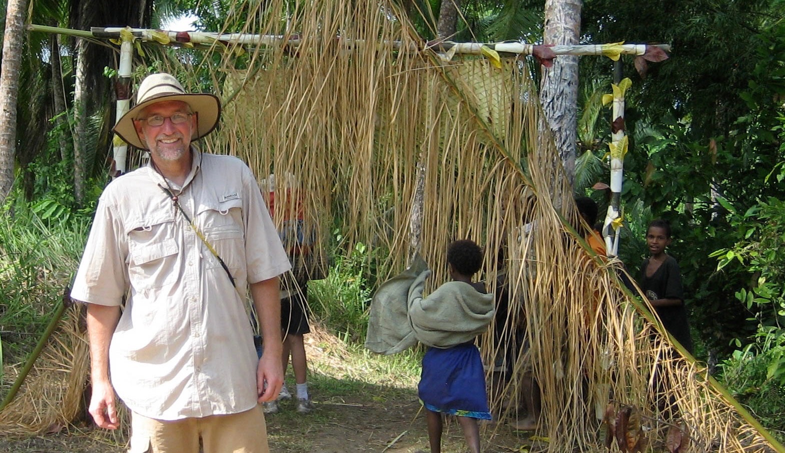 Ron Lewis in the field